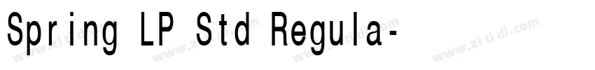 Spring LP Std Regula字体转换